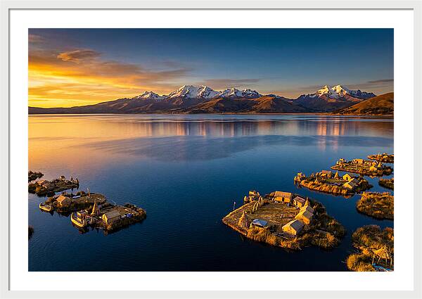 Lake Titicaca At Golden Hour