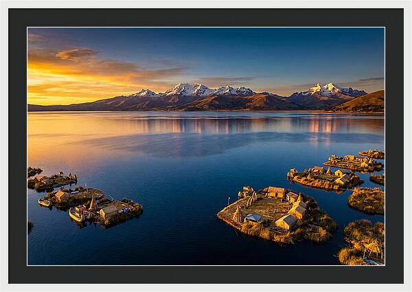 Lake Titicaca At Golden Hour