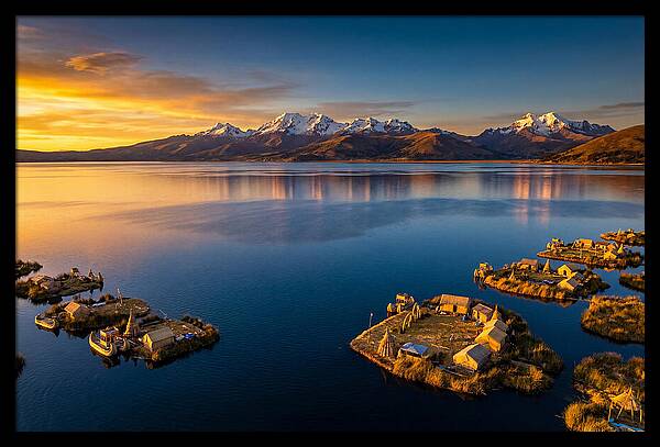 Lake Titicaca At Golden Hour