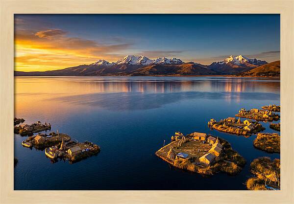 Lake Titicaca At Golden Hour