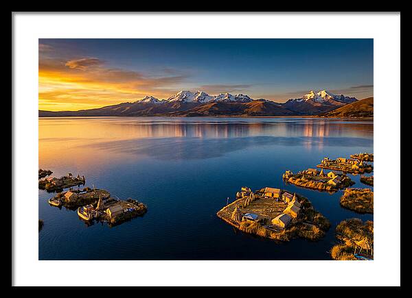 Lake Titicaca At Golden Hour
