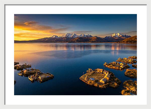Lake Titicaca At Golden Hour