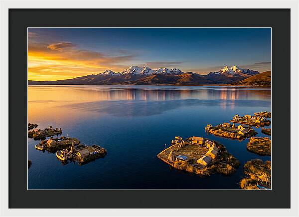 Lake Titicaca At Golden Hour