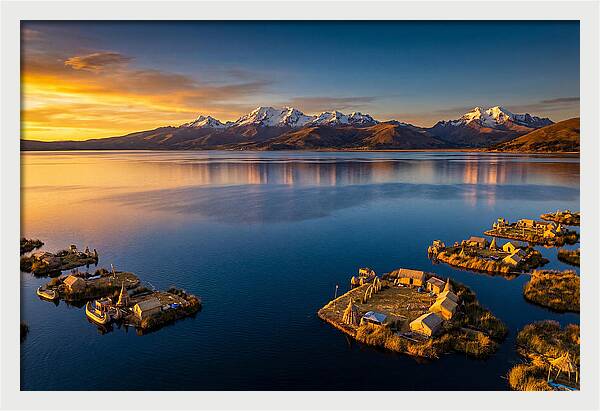 Lake Titicaca At Golden Hour