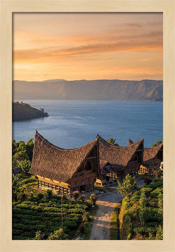 Lake Toba At Golden Hour