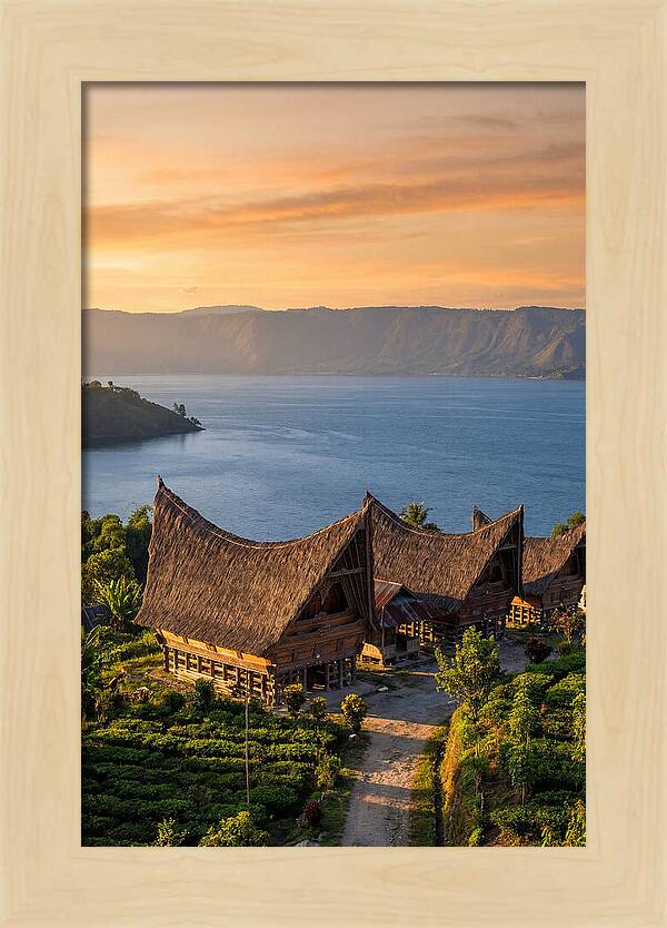 Lake Toba At Golden Hour