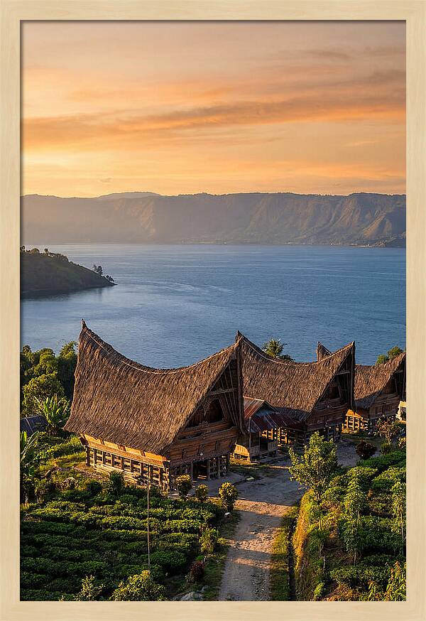 Lake Toba At Golden Hour