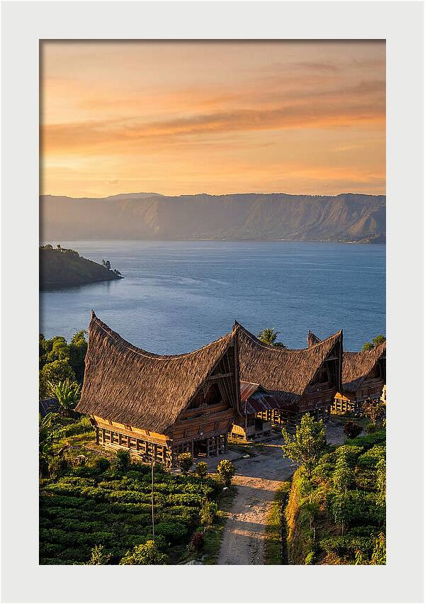 Lake Toba At Golden Hour