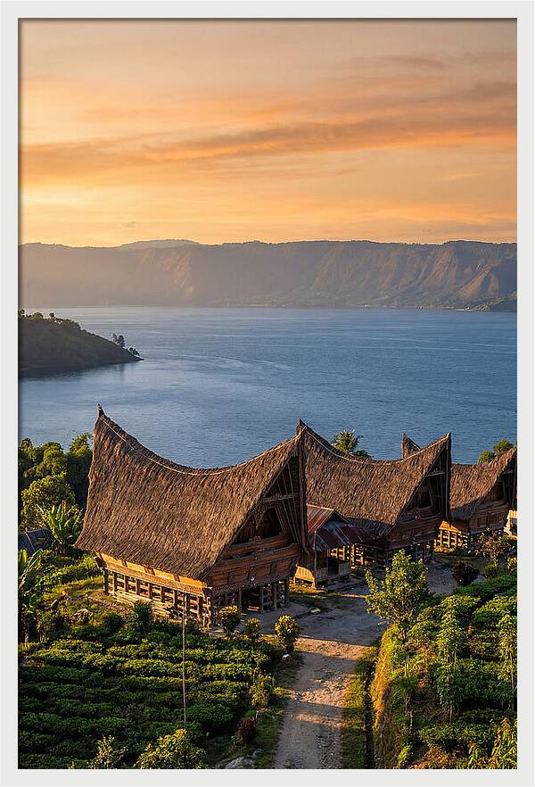 Lake Toba At Golden Hour