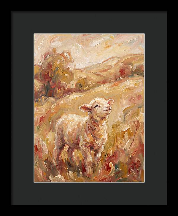 Lamb In A Serene Landscape