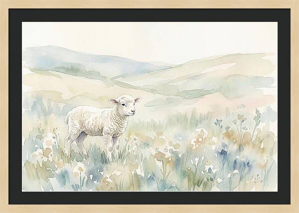 Lamb In Serene Pastures