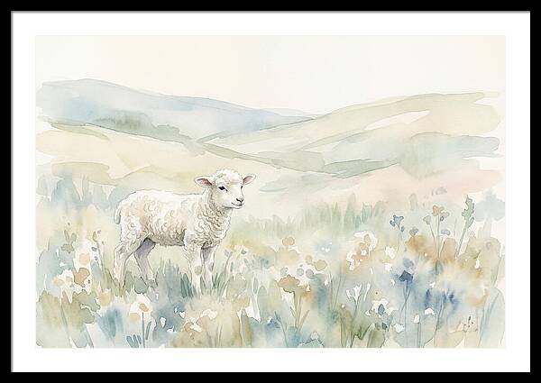 Lamb In Serene Pastures