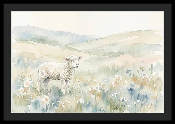 Lamb In Serene Pastures