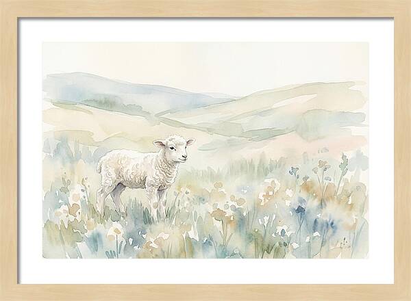 Lamb In Serene Pastures