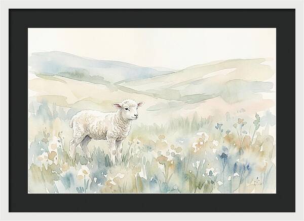 Lamb In Serene Pastures