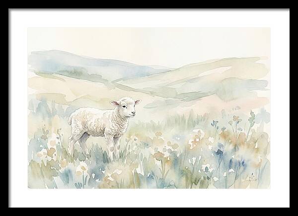 Lamb In Serene Pastures