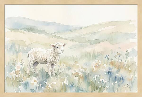 Lamb In Serene Pastures