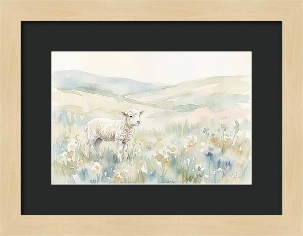 Lamb In Serene Pastures