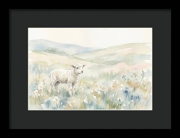 Lamb In Serene Pastures