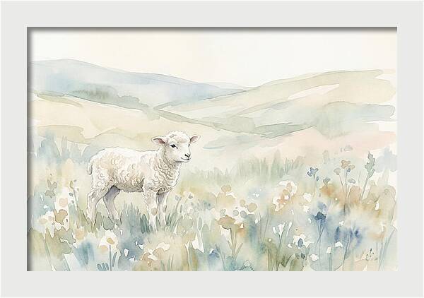 Lamb In Serene Pastures