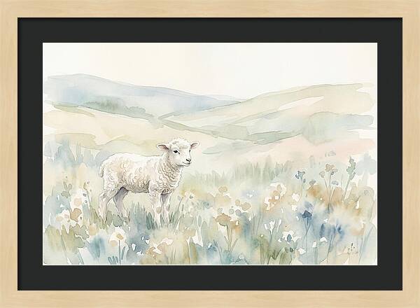 Lamb In Serene Pastures
