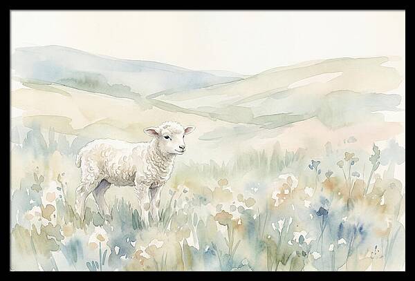 Lamb In Serene Pastures