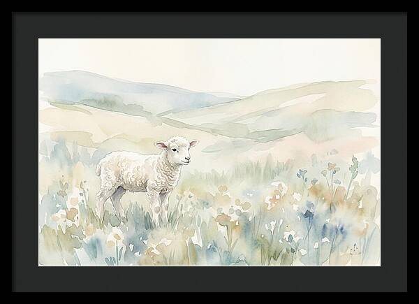 Lamb In Serene Pastures