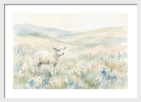 Lamb In Serene Pastures