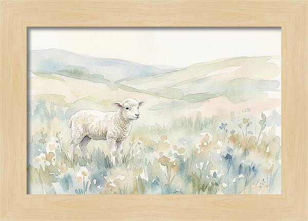 Lamb In Serene Pastures