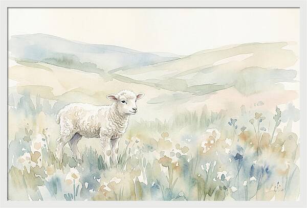Lamb In Serene Pastures