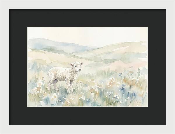 Lamb In Serene Pastures