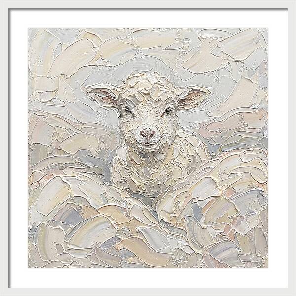 Lamb In Soft Pastels