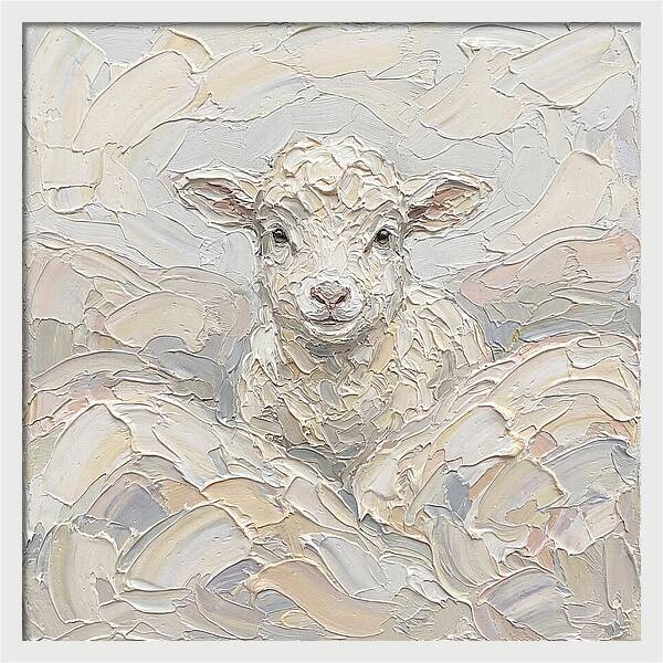 Lamb In Soft Pastels