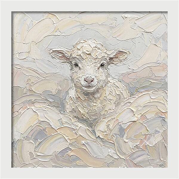 Lamb In Soft Pastels