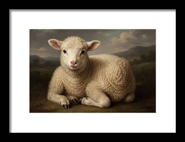 Lamb Resting In Serenity