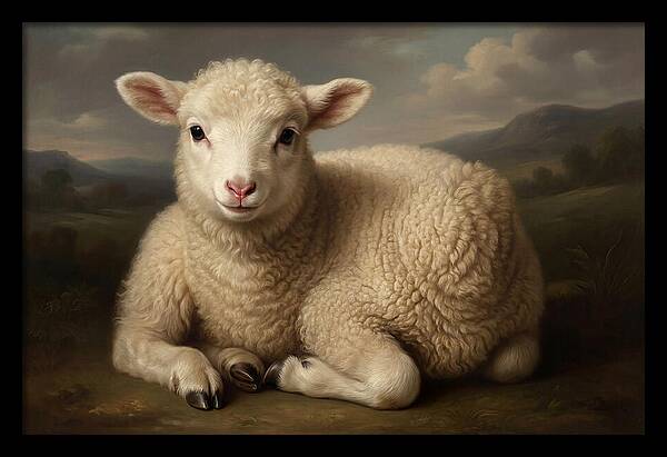 Lamb Resting In Serenity