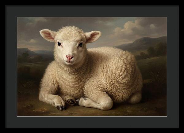 Lamb Resting In Serenity
