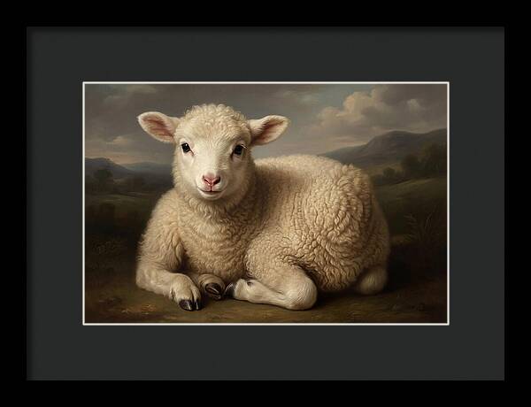Lamb Resting In Serenity