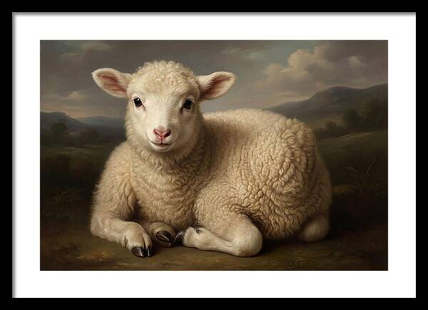 Lamb Resting In Serenity