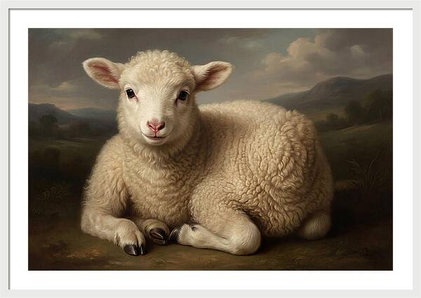Lamb Resting In Serenity