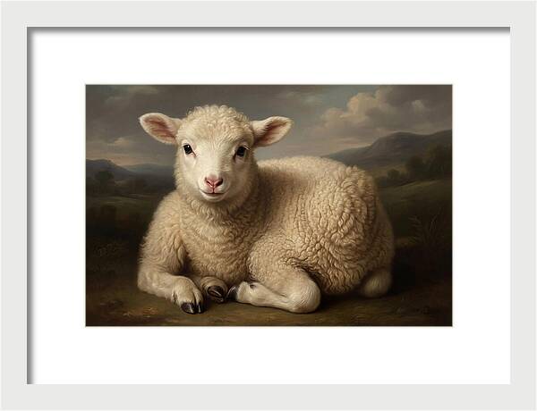 Lamb Resting In Serenity