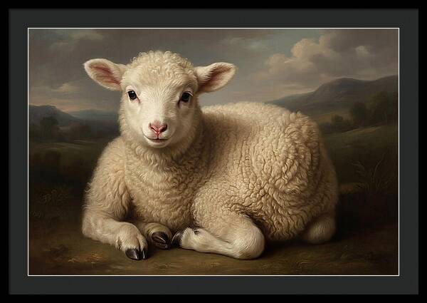 Lamb Resting In Serenity