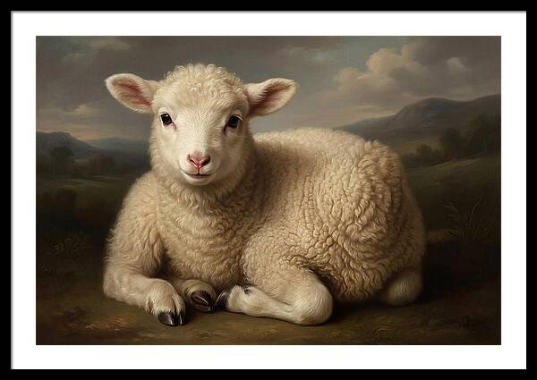 Lamb Resting In Serenity