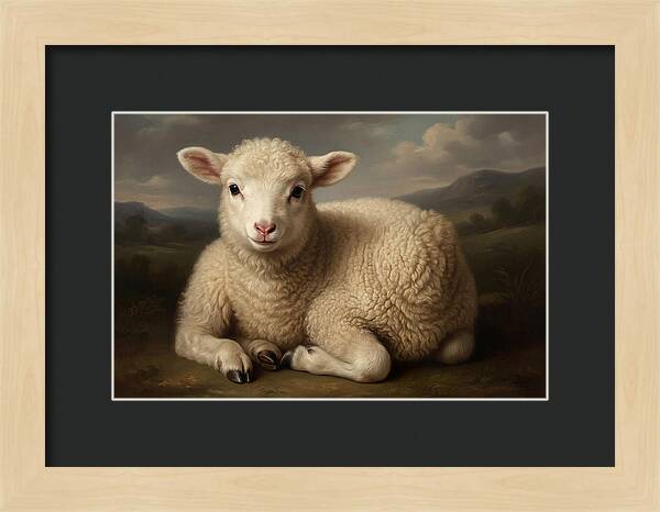 Lamb Resting In Serenity