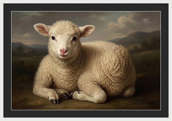 Lamb Resting In Serenity