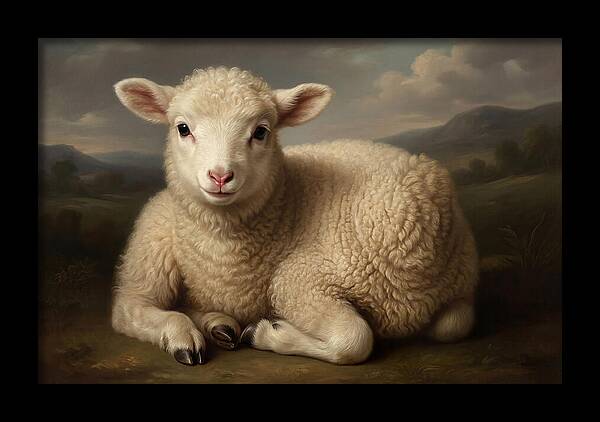 Lamb Resting In Serenity