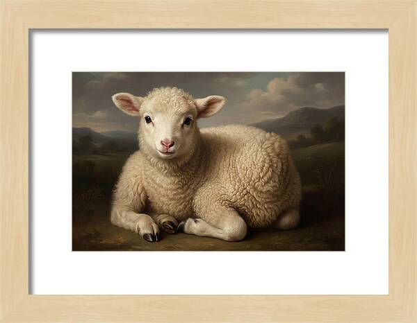 Lamb Resting In Serenity