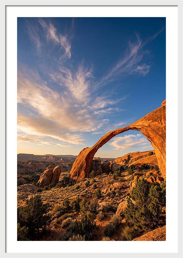 Landscape Arch At Golden Hour
