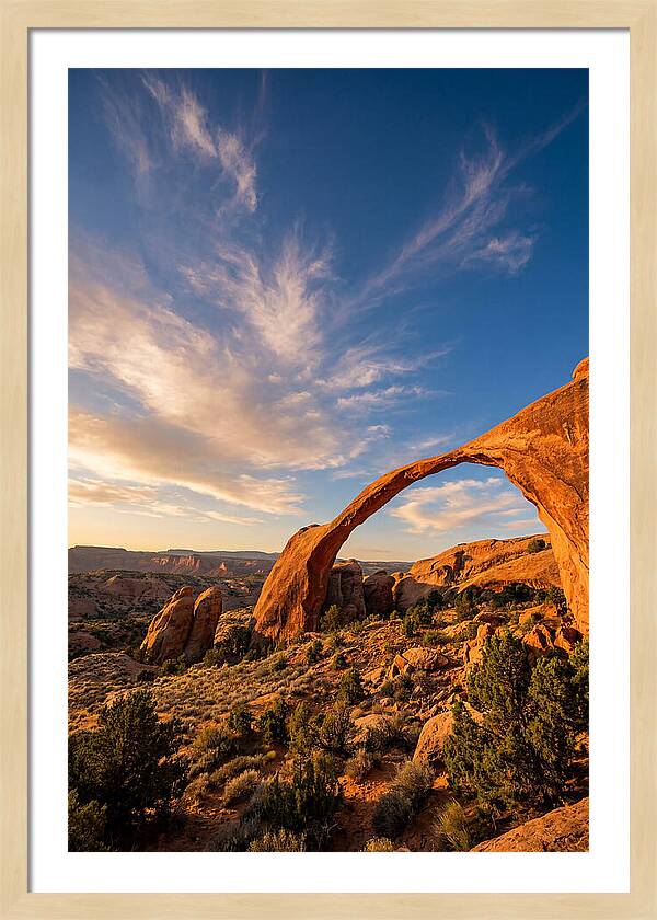 Landscape Arch At Golden Hour