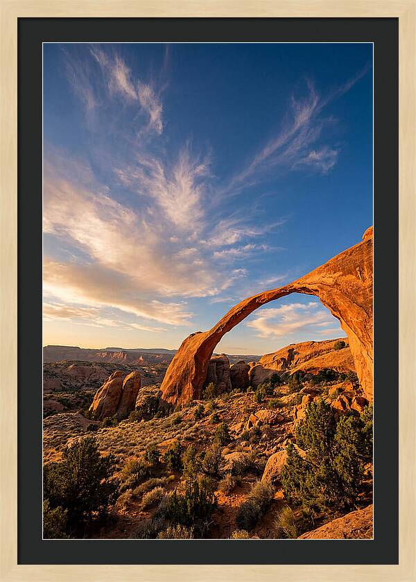Landscape Arch At Golden Hour